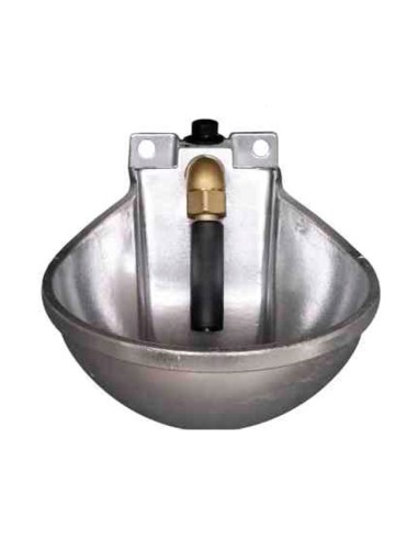 Bebedero de Empujador para Caballos B-4 Aluminio pulido inox 1,75 litros