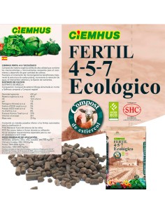 Ciemhus abono ecológico 4-5-7- Fertil 25kg 2