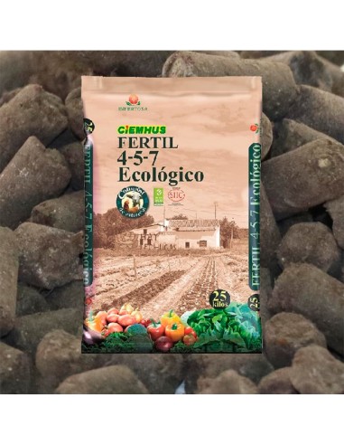 abono ecológico formato pellet para cultivos
