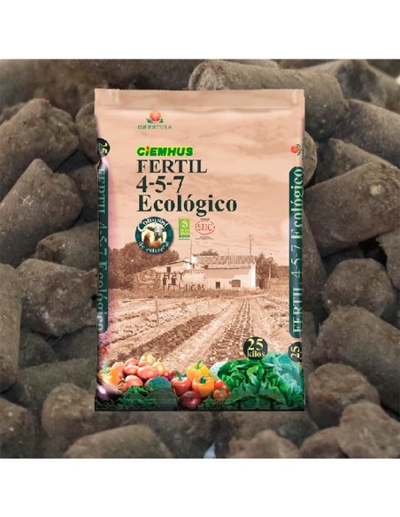 abono ecológico formato pellet para cultivos