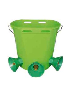 Cubo con 3 Tetinas para Corderos