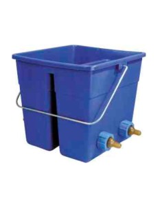 Cubo con 4 Tetinas y 2 Departamentos para Corderos