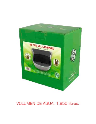 caja bebedero B-50 aluminio pintado para perros y ovejas 1,850 litros