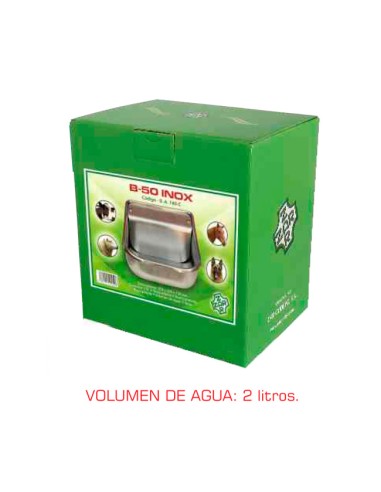 caja bebedero B-50 inox para perros y ovejas 2 litros