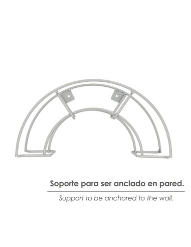 soporte metálico para mangueras de jardín