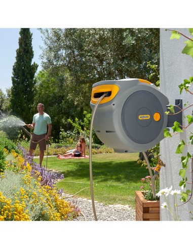 jardín con Portamangueras Automático de Pared 20m