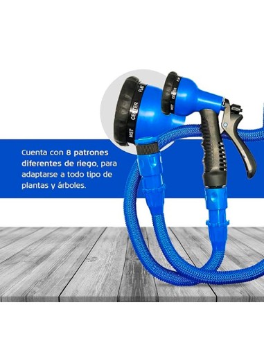 manguera Xpansy Hose extensible con 8 posiciones de riego