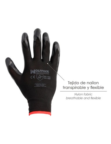 guantes transpirables para trabajo