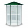 Pajarera Modular color verde y modelo 8 lados