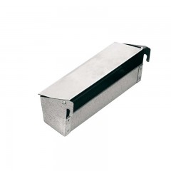 Comedero Chapa Canarios de 22 cm tapa color blanco