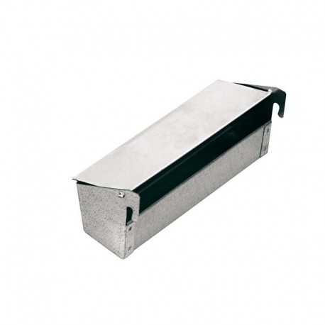Comedero Chapa Canarios de 22 cm tapa color blanco