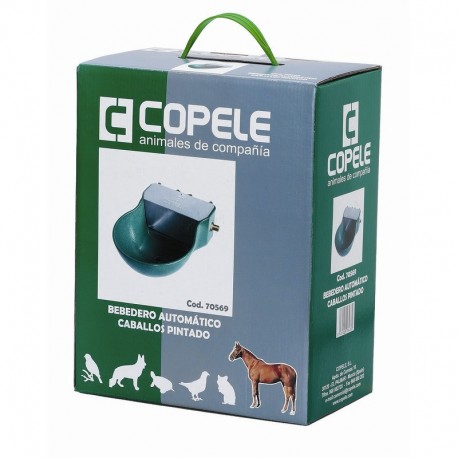 Bebedero Automático para Caballos caja modelo color verde