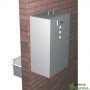 Comedero Automático Equimatic para caballos modelo duplo vista detrás pared