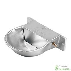Bebedero para Perros con solapa aluminio color metálico 2