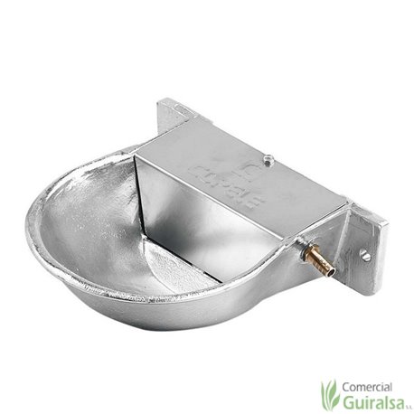 Bebedero para Perros con solapa aluminio pintado color verde