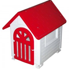 Caseta de Plástico para Perros con Puerta