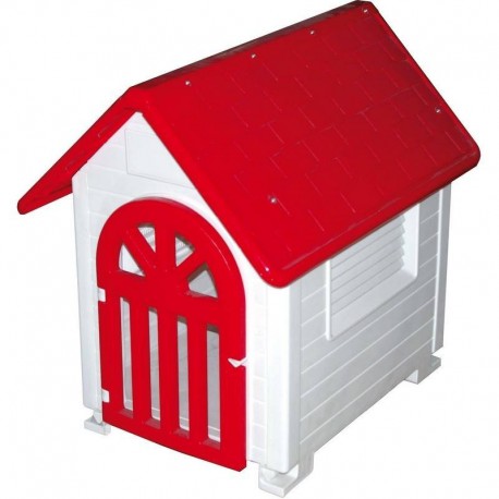 Caseta de Plástico para Perros con Puerta
