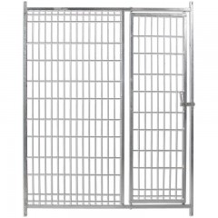 Frente de Boxes para Perros barras 8 cm con puerta y sin comederos 2
