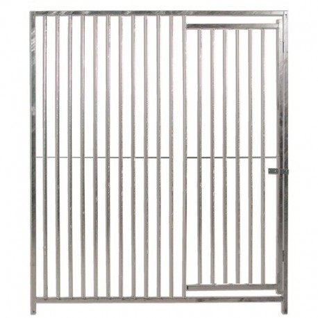 Frente de Boxes para Perros ECO con barras 5 cm y con puerta